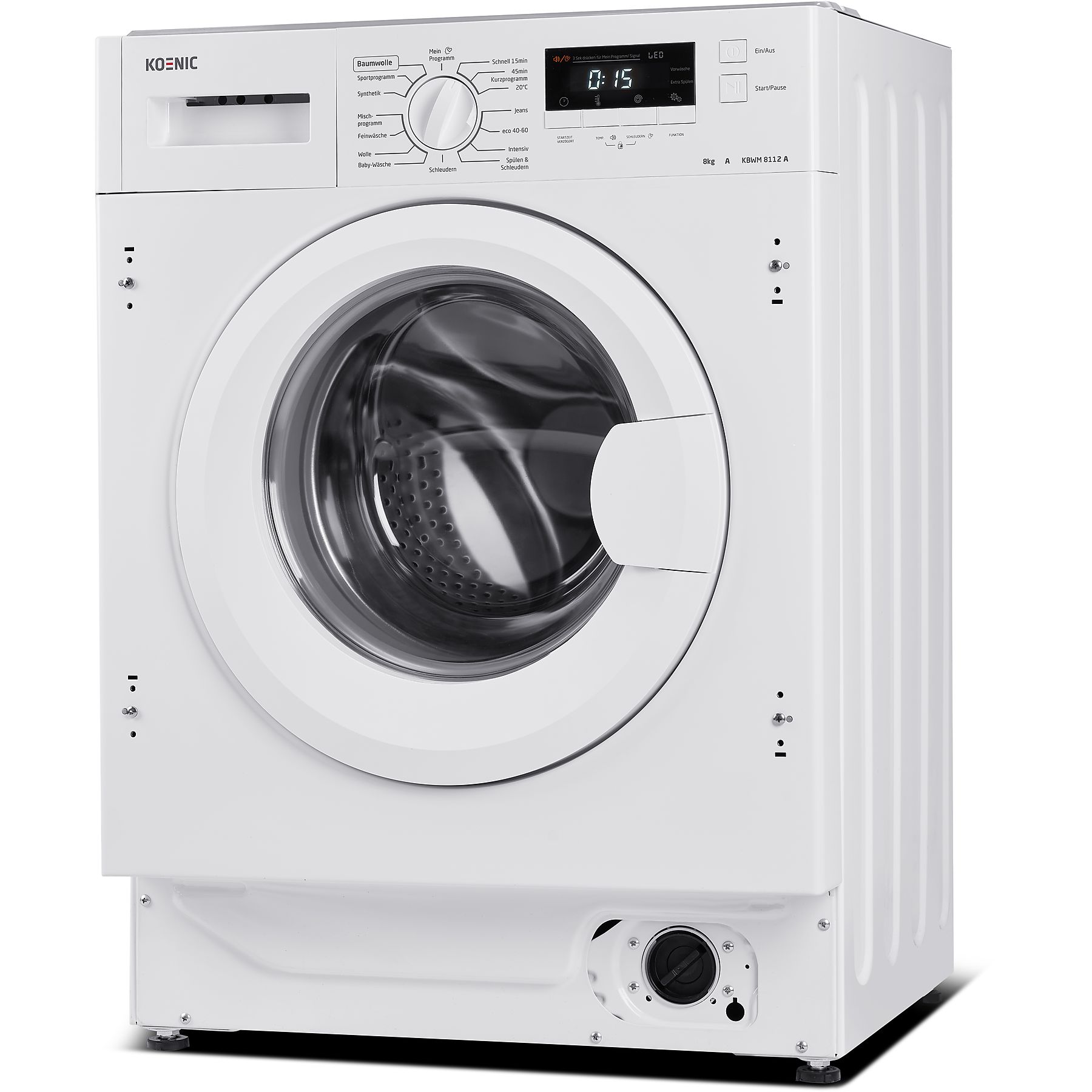 KOENIC KBWM 8112 A Waschmaschine (8 kg, 1350 U/Min., A) – Bild 3