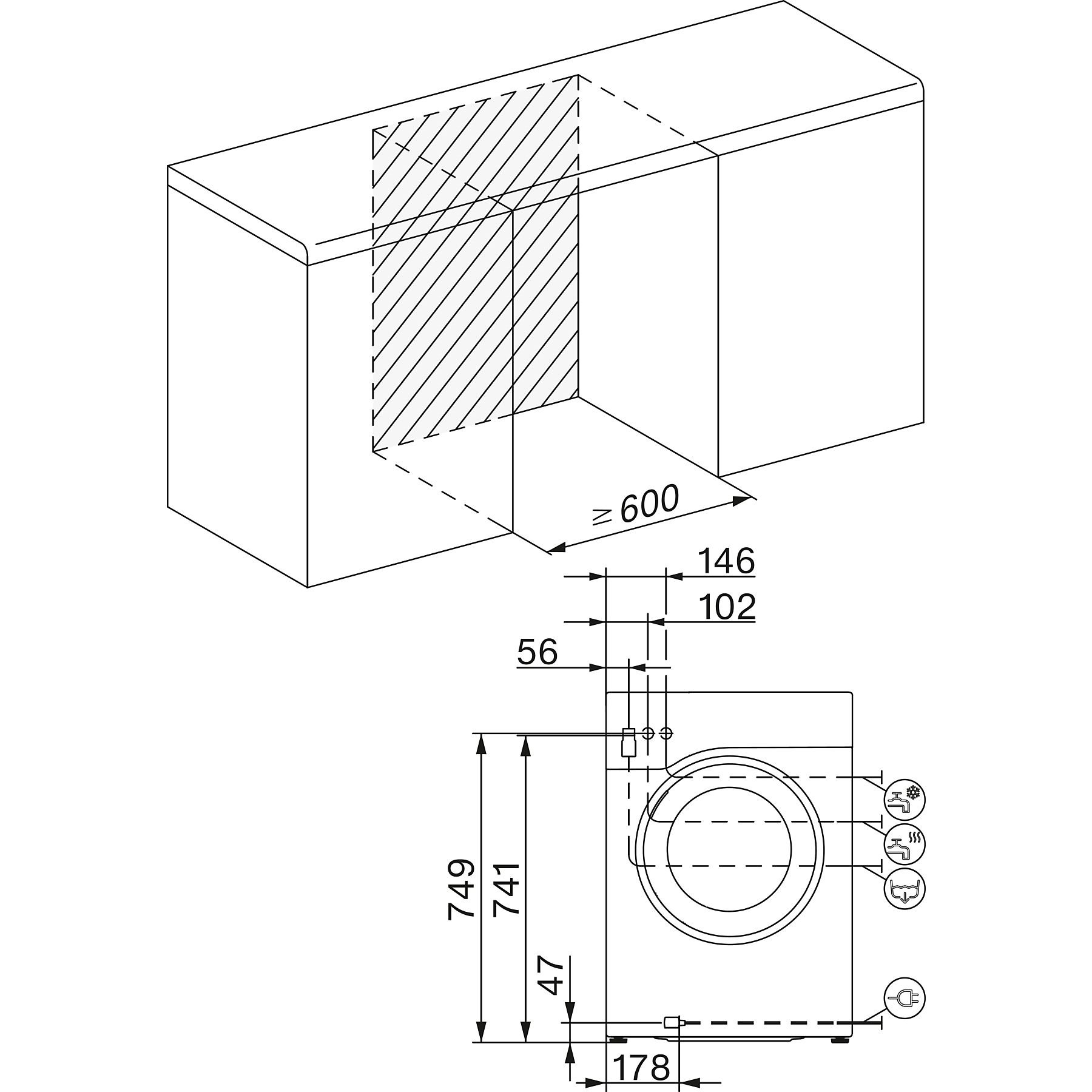 MIELE WWE460 WPS PWash&8kg W1 White Edition Waschmaschine (8 kg, 1400 U/Min., A, Flusenfilter, Fremdkörperfilter) – Bild 6
