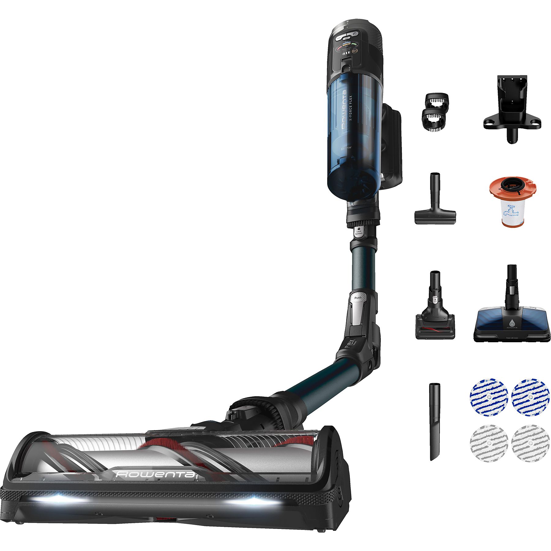 ROWENTA RH9AD1 X-Force Flex 13.60 Animal Aqua Aerospin Stielsauger, Akkubetrieb