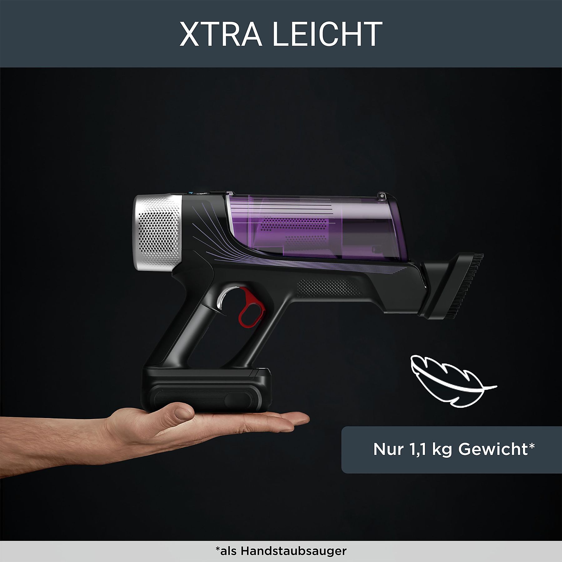 ROWENTA RH2039 X-Force Flex 9.60 Allergy Stielsauger, Akkubetrieb, 250 Watt – Bild 7