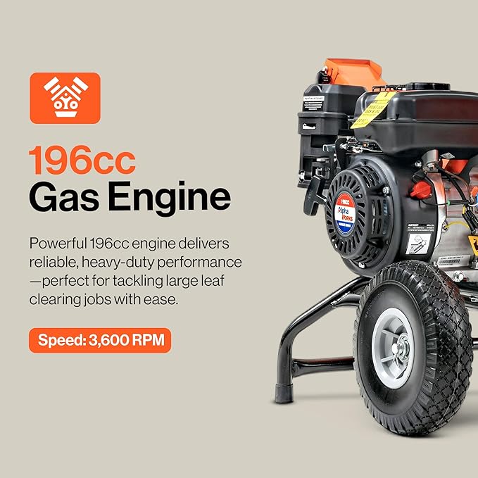 SuperHandy Wood Shredder, Branch Shredder, Petrol Shredder, 196cc Engine, Robust, Compact, Rotor Assembly Design, 5 cm Maximum Capacity, Helps with Fire Prevention and Construction of Fire Breaks – Bild 3