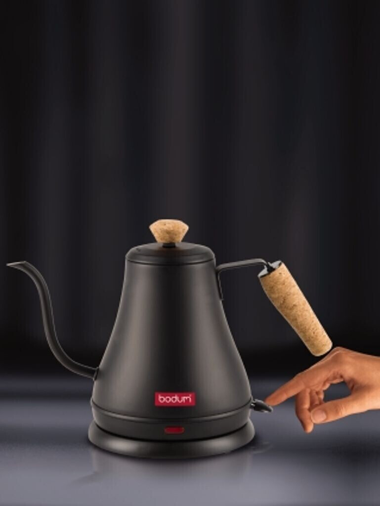 Bodum 11883-259EURO MELIOR Gooseneck Wasserkocher, 0.8 l, 1000 W, Edelstahl, Schwarz matt – Bild 2