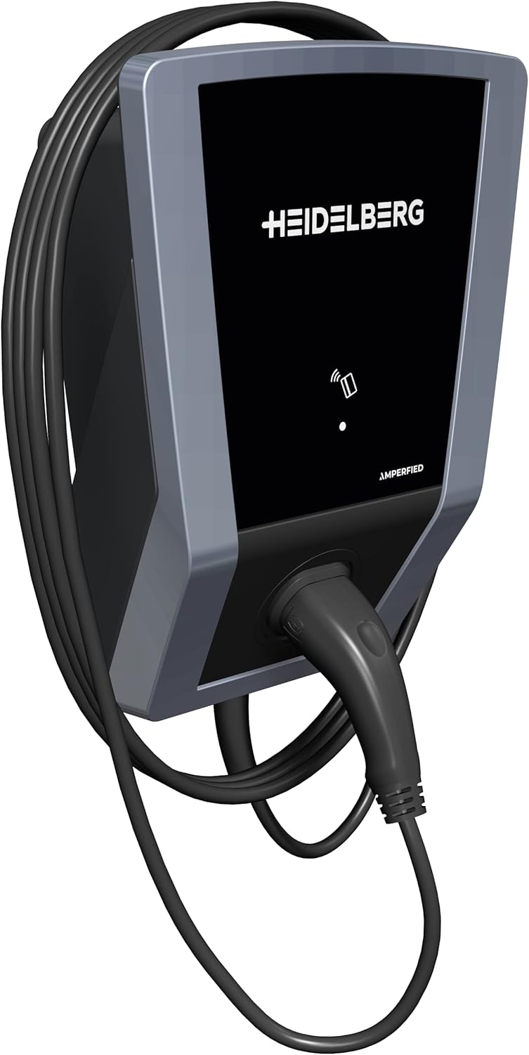 HEIDELBERG Wallbox with FI Circuit Breaker, App and RFID.