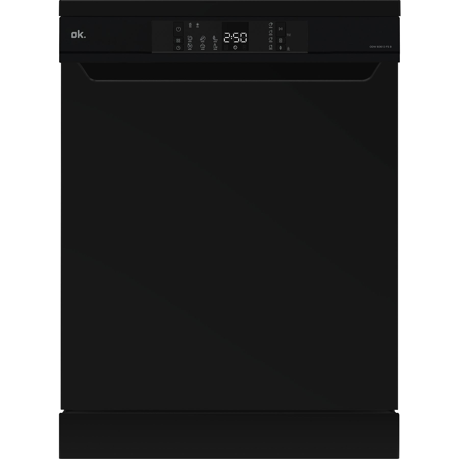 OK. ODW 6061 D FS B Geschirrspüler (Standgerät, 595 mm breit, 49 dB (A), D)