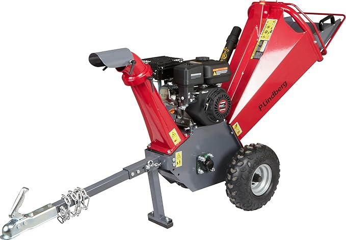 Petrol Wood Shredder Garden Shredder 5.6 HP for Branches and Wood up to 100 mm with Ball Head Coupling for Quad and Lawn Tractor – Bild 2