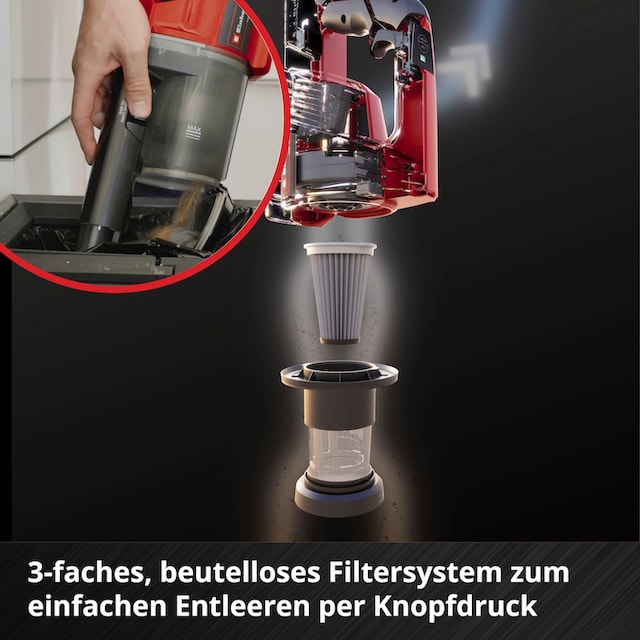 Einhell Akku-Hand-und Stielstaubsauger »TE-SV 18 Li«, Power X-Change, Inkl. 18 V 2,5 Ah Akku und Ladegerät – Bild 5
