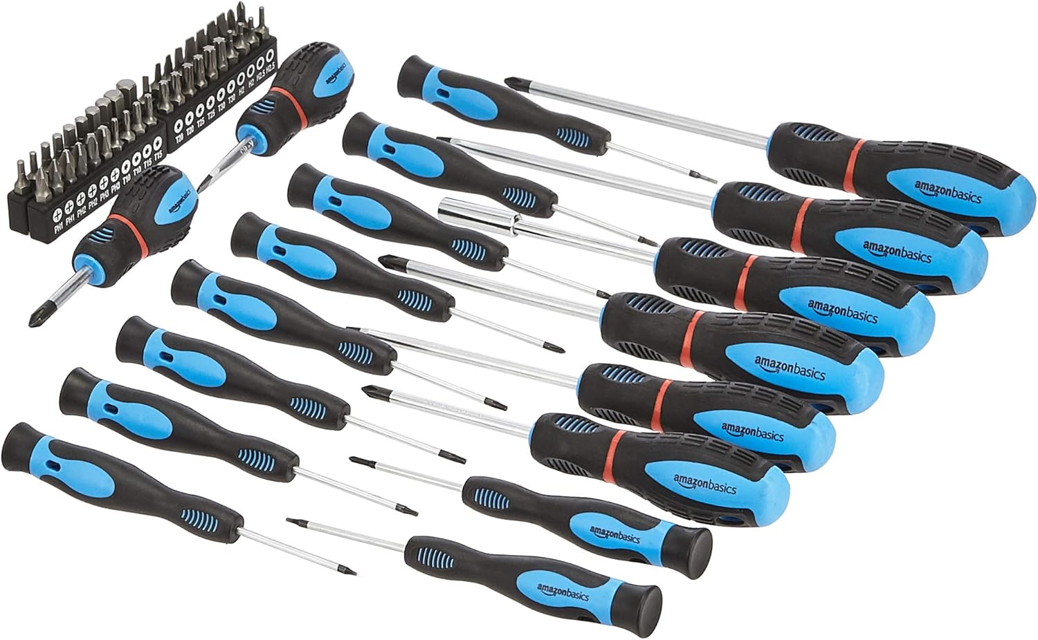Amazon Basics 58 Piece Precision Slotted Phillips Torx Screwdriver Set - Black – Bild 2