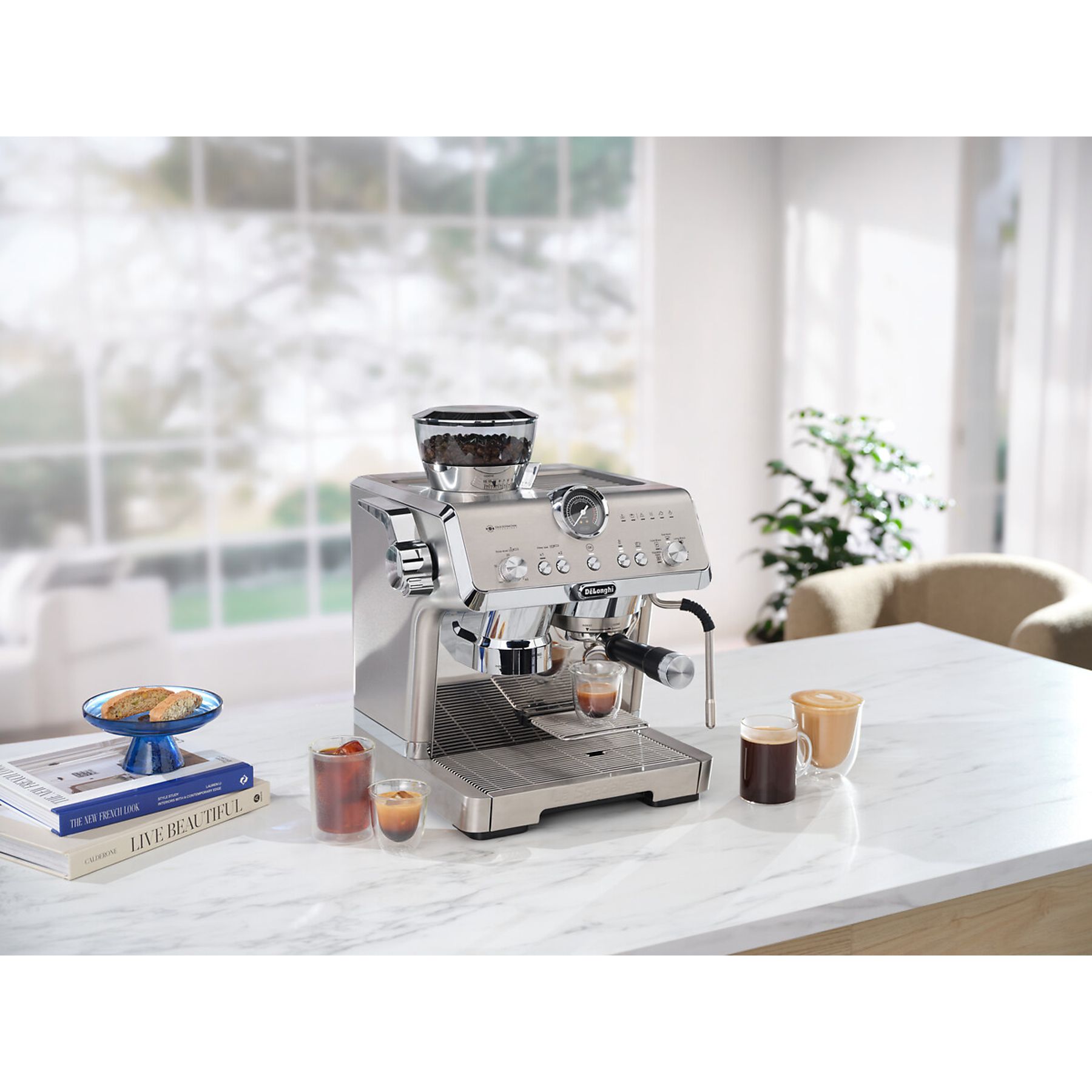 DELONGHI La Specialista Opera Cold Brew EC9555.M - 15 Mahlgrade und Smart-Tamping-Station, Siebträger Espressomaschine Metall – Bild 6