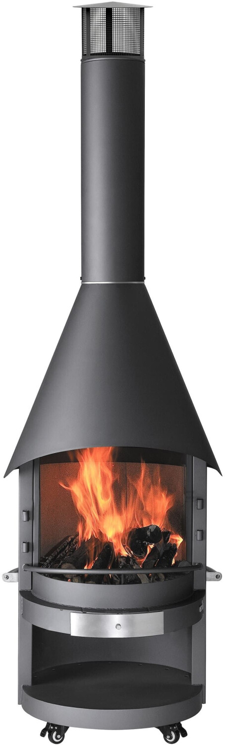 Asado Fuego Garten-Grillkamin Ø 70 cm Stahl anthrazit